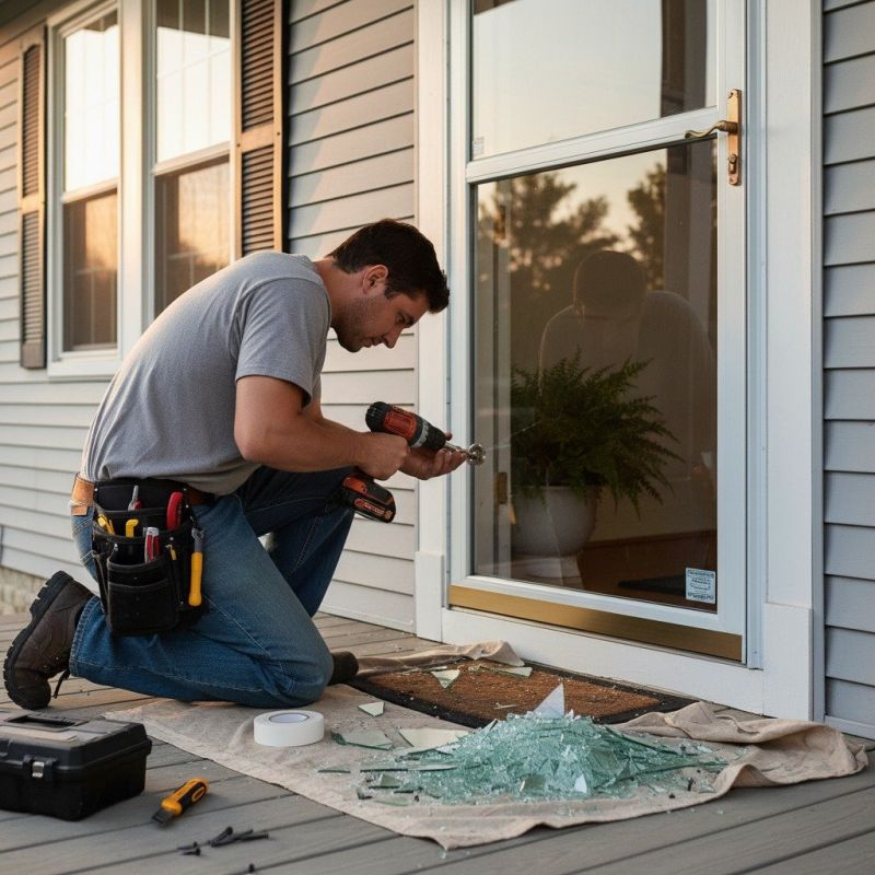 Storm Door Repair detail